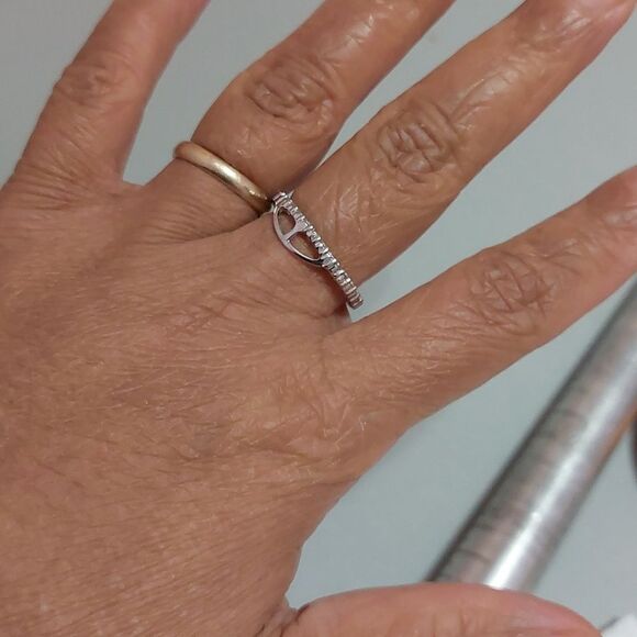 JCM 925 Sterling Silver CZ Cubic Zirconia Crystals Dainty Pendant or Ring - Picture 4 of 6